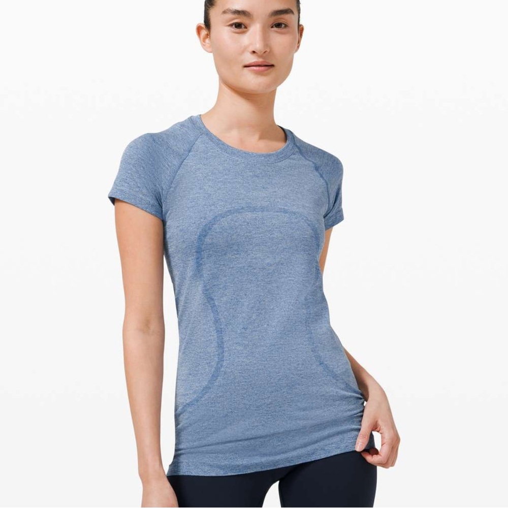 Lululemon Rare Sparkly Blue Swiftly Tech Top